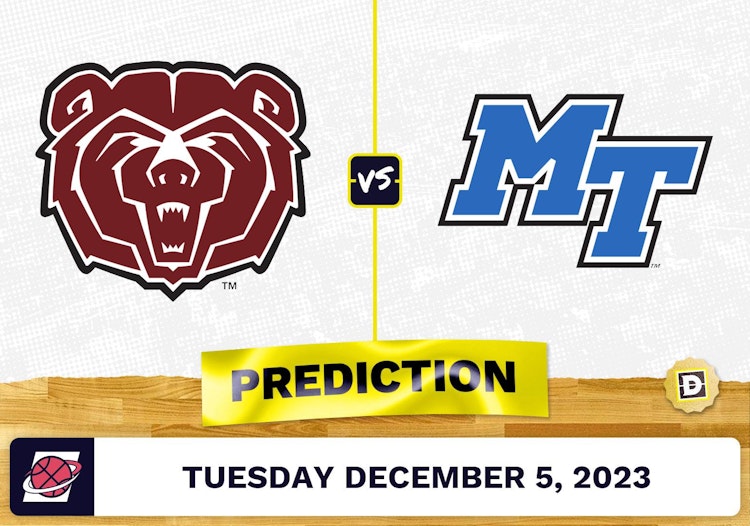 Missouri State vs. Middle Tennessee Basketball Prediction - December 5, 2023