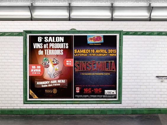 Impression affiche métro pour communication en réseau souterrain