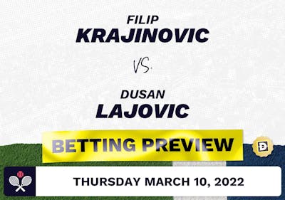 Filip Krajinovic vs. Dusan Lajovic Predictions - Mar 10, 2022