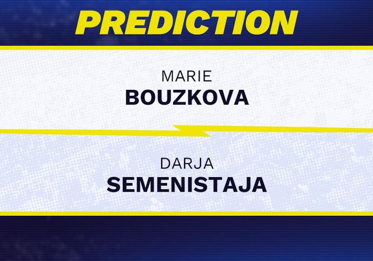 Marie Bouzkova vs Darja Semenistaja Tennis Prediction.