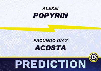 Alexei Popyrin vs. Facundo Diaz Acosta Prediction, Odds, Picks for ATP Miami 2024