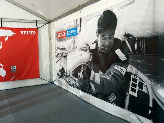 Bâche et banderole intérieure M1 usage événementiel