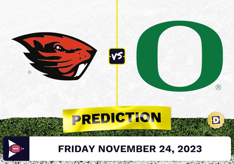 Oregon State vs. Oregon CFB Prediction and Odds - November 24, 2023