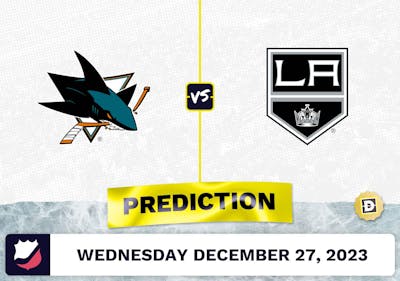 San Jose Sharks vs. Los Angeles Kings Prediction, Odds, NHL Picks  [12/27/2023]