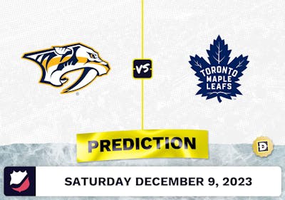 Nashville Predators vs. Toronto Maple Leafs Prediction and Odds - December 9, 2023