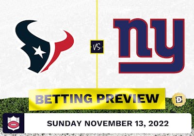 Texans vs. Giants Week 10 Prediction and Odds - Nov 13, 2022