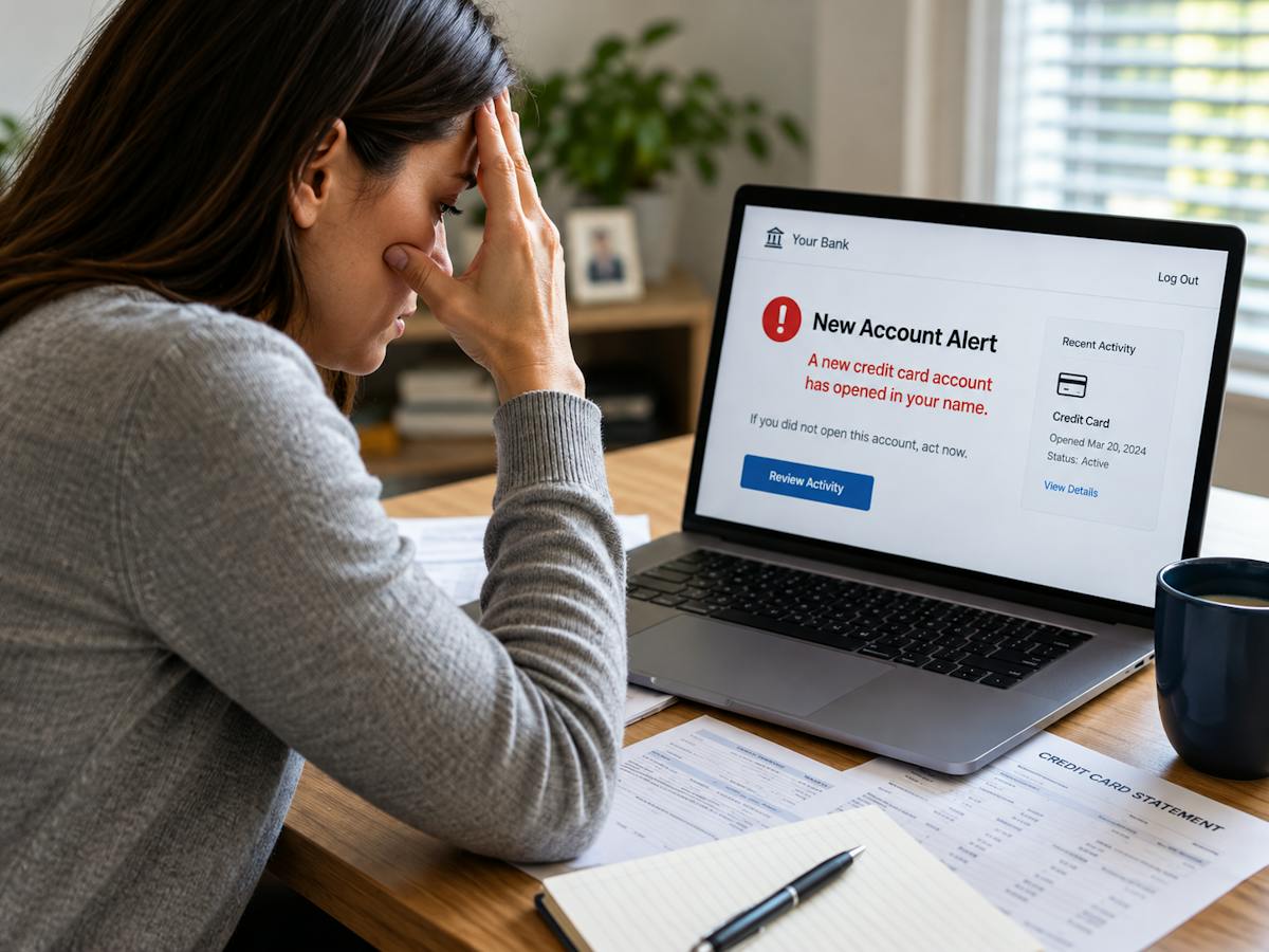 Someone opened a credit card in your name: what to do first and how to stop it