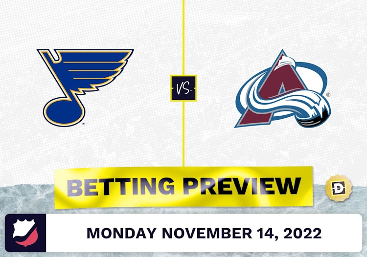 Blues vs. Avalanche Prediction and Odds - Nov 14, 2022