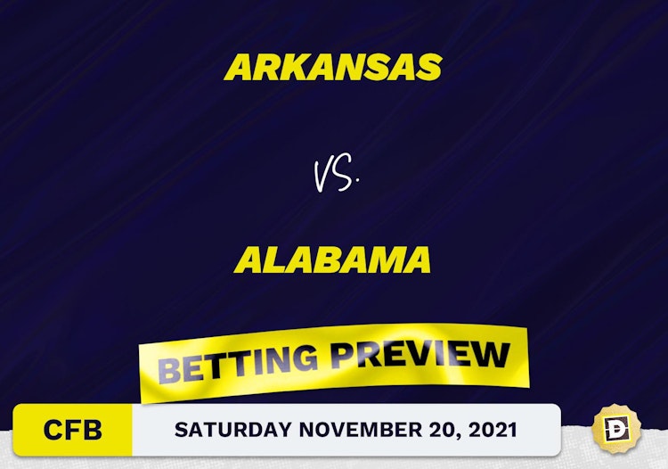 Arkansas vs. Alabama CFB Predictions and Odds - Nov 20, 2021