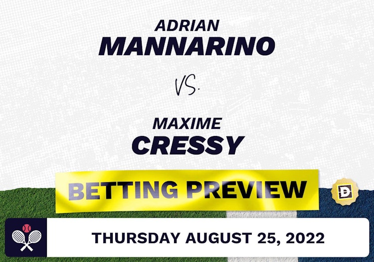 Adrian Mannarino vs. Maxime Cressy Predictions - Aug 25, 2022