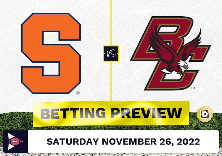Syracuse vs. Boston College CFB Prediction and Odds - Nov 26, 2022
