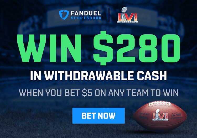 Super Bowl 56: Get 56-1 odds with FanDuel Sportsbook's Bet $5, Win $280 Cash Promotion