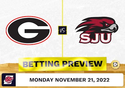 Georgia vs. Saint Joseph's (PA) CBB Prediction and Odds - Nov 21, 2022