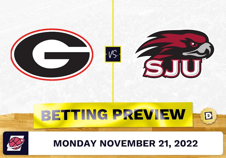 Georgia vs. Saint Joseph's (PA) CBB Prediction and Odds - Nov 21, 2022