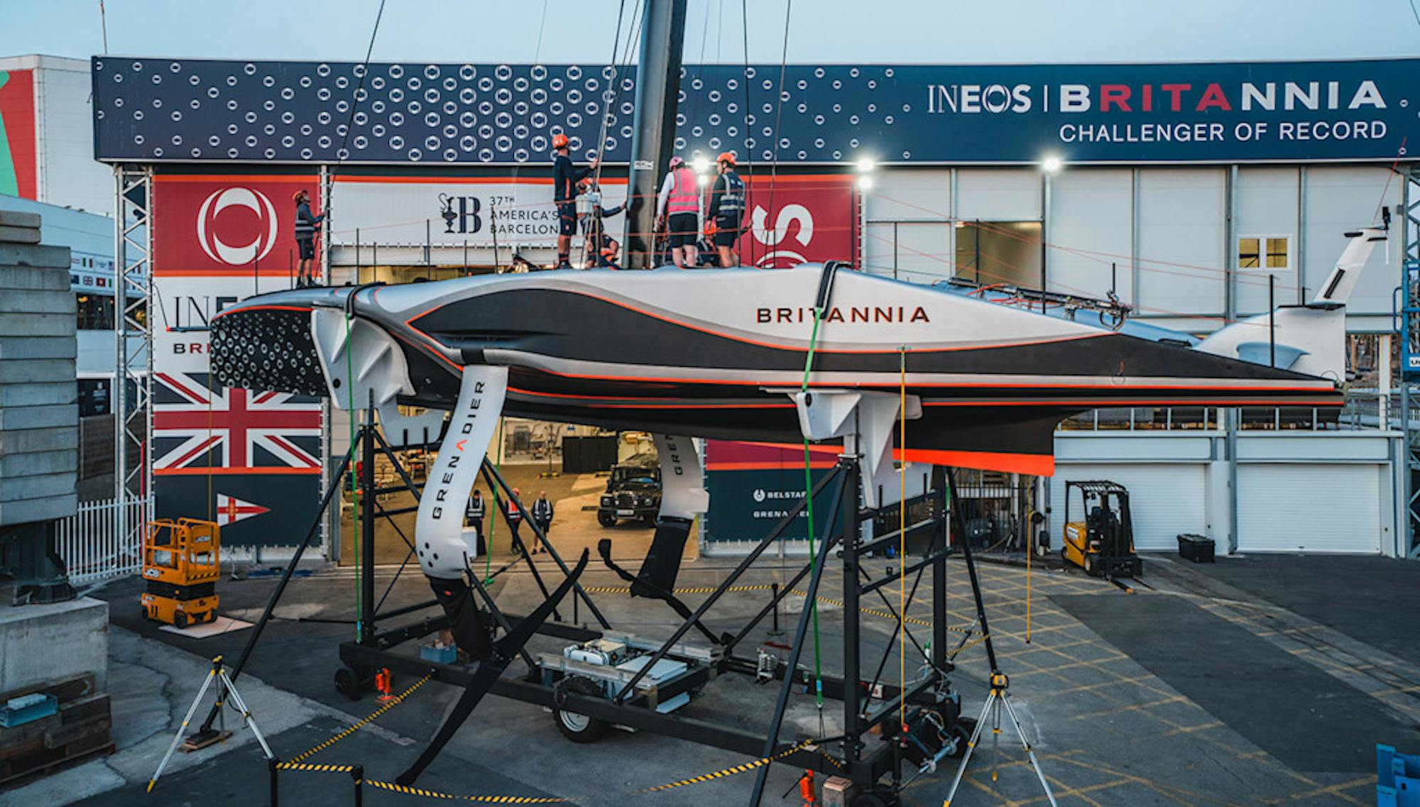 Momentous Day for INEOS Britannia As AC75 Sets Sail for First Time