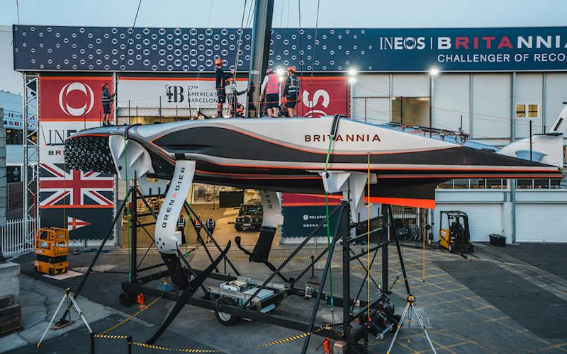 Momentous Day for INEOS Britannia As AC75 Sets Sail for First Time