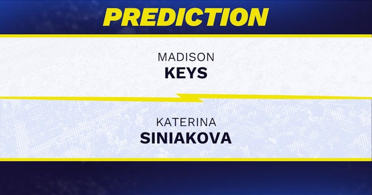 Madison Keys vs Katerina Siniakova Tennis Prediction.