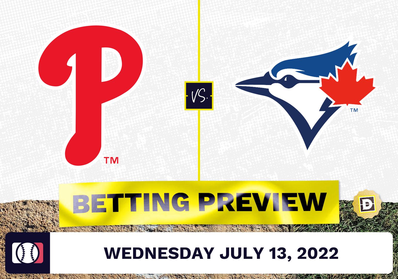 Phillies vs. Blue Jays Prediction and Odds - Jul 13, 2022