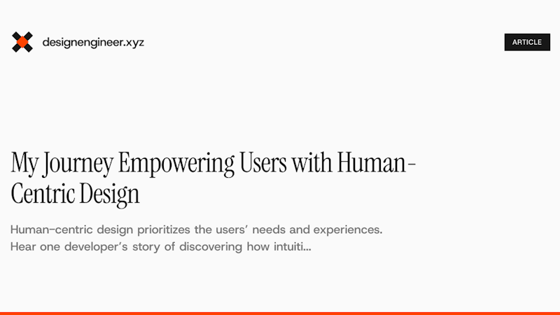 My Journey Empowering Users with Human-Centric Design