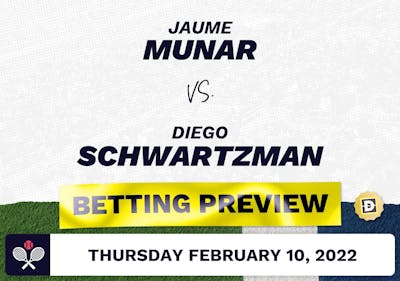 Jaume Munar vs. Diego Schwartzman Predictions - Feb 10, 2022