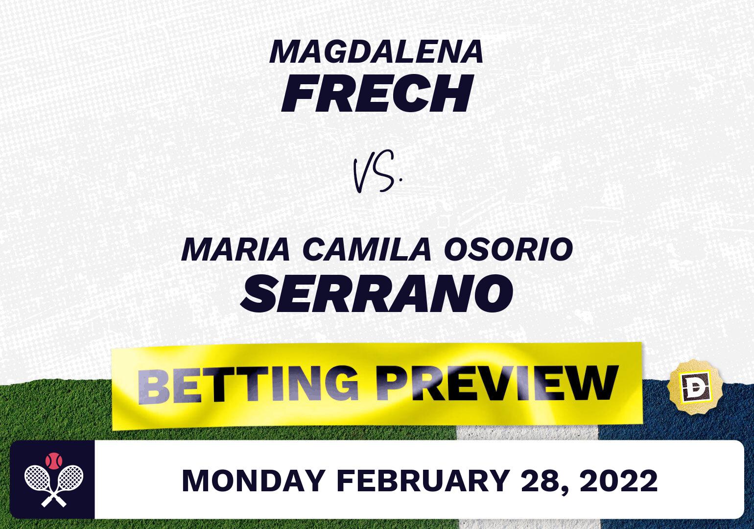 Magdalena Frech vs. Maria Camila Osorio Serrano Predictions - Feb 28, 2022
