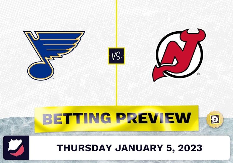 Blues vs. Devils Prediction and Odds - Jan 5, 2023