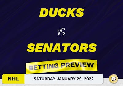 Ducks vs. Senators Predictions and Odds - Jan 29, 2022