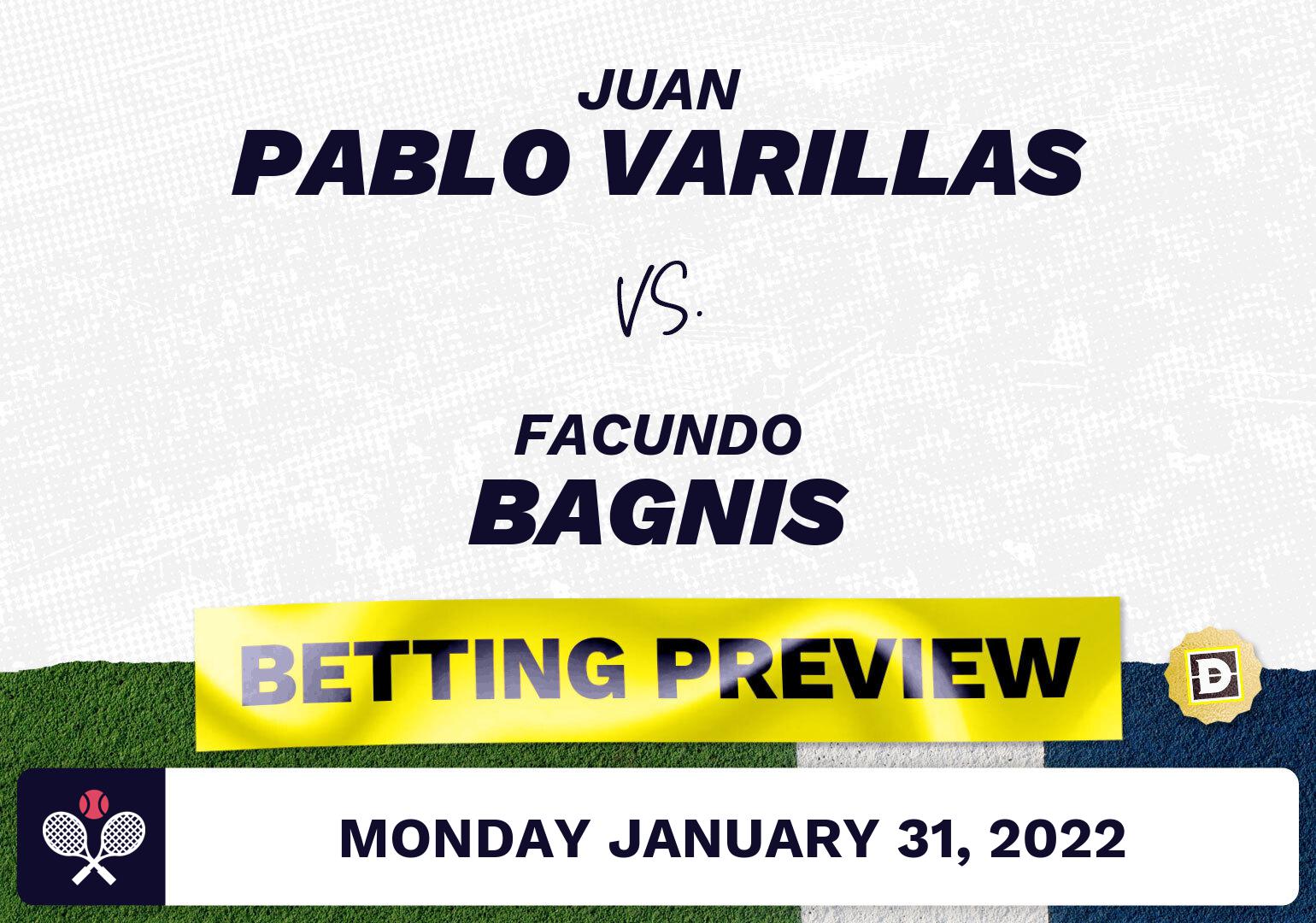 Juan Pablo Varillas vs. Facundo Bagnis Predictions - Jan 31, 2022