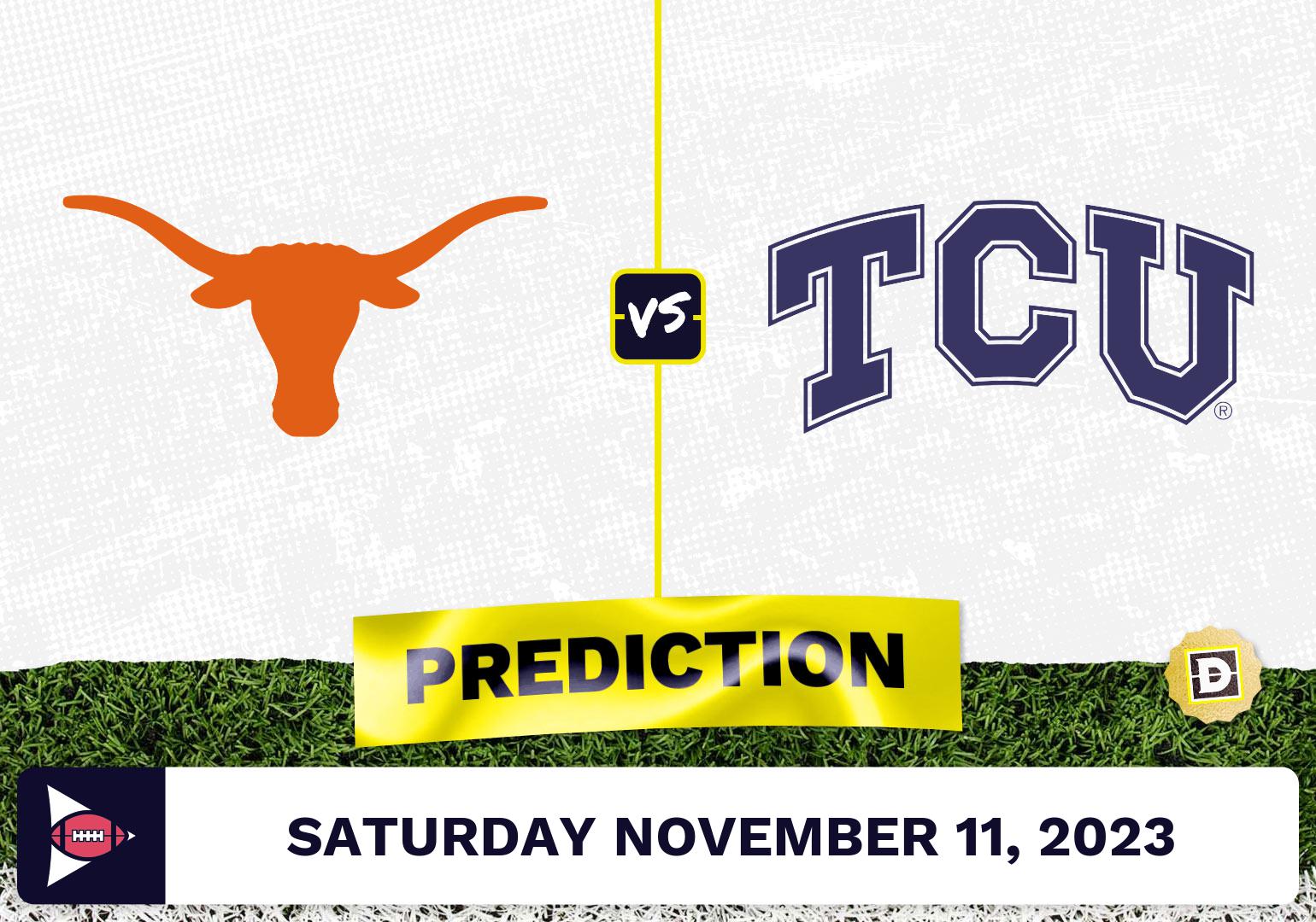 Texas Vs. TCU CFB Prediction And Odds - November 11, 2023