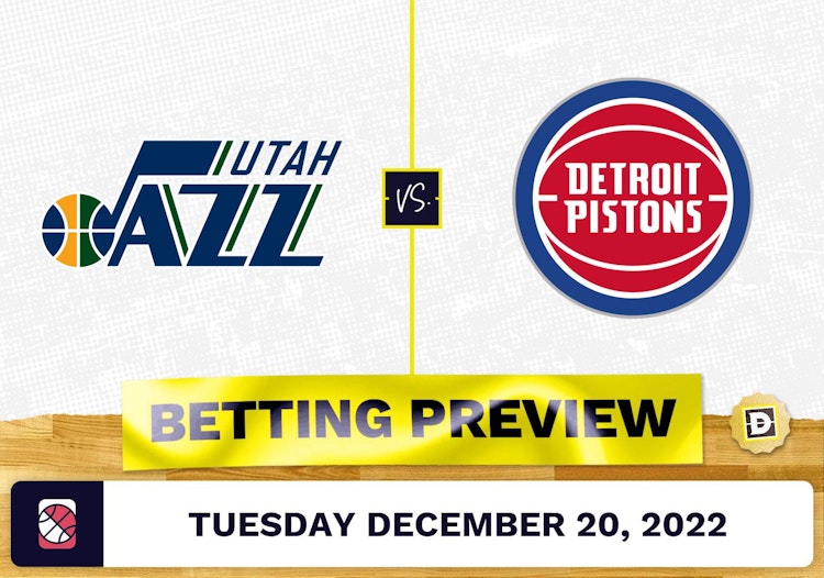 Jazz vs. Pistons Prediction and Odds - Dec 20, 2022