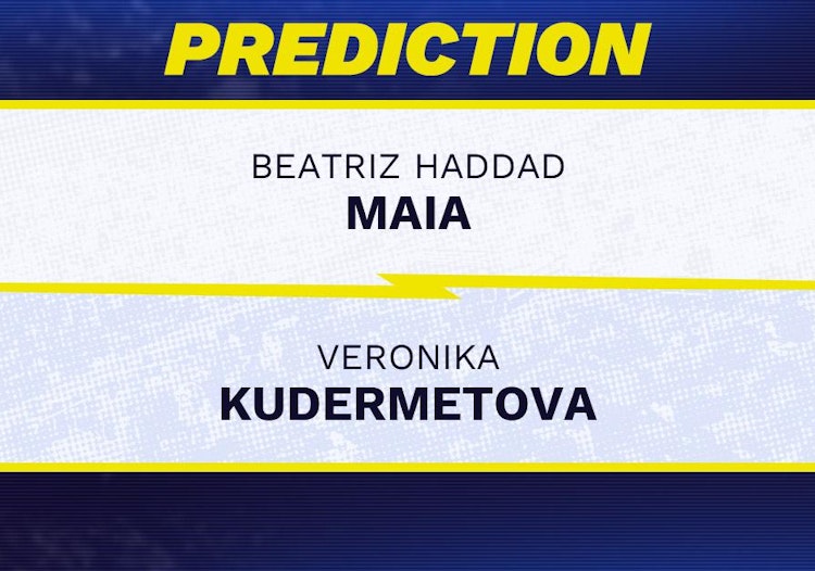 Beatriz Haddad Maia vs Veronika Kudermetova Tennis Prediction.