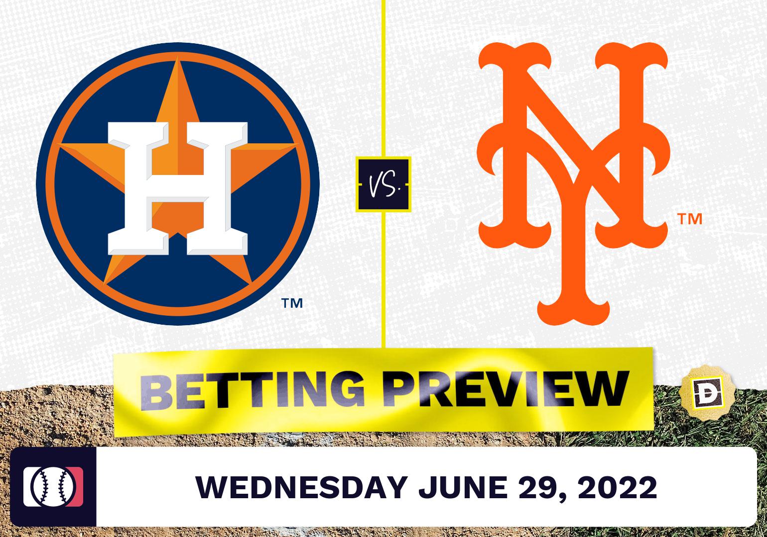 Astros vs. Mets Prediction and Odds - Jun 29, 2022