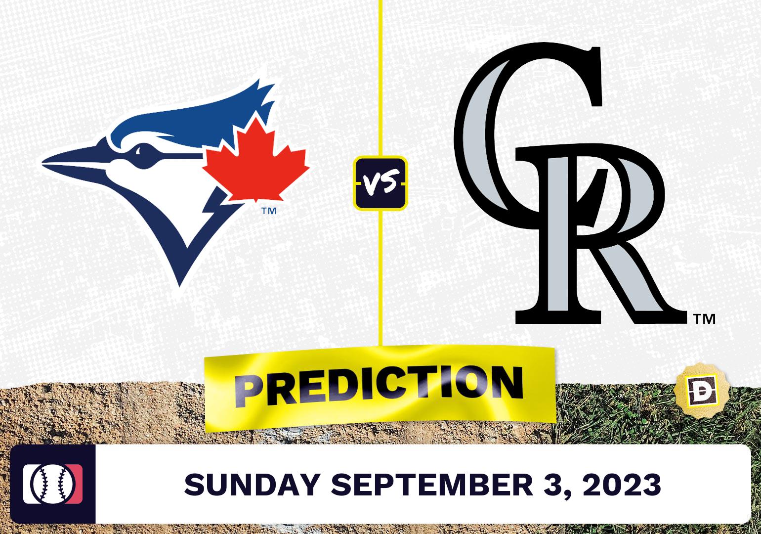 Blue Jays vs. Rockies Prediction for MLB Sunday [9/3/2023]