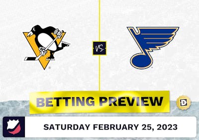 Penguins vs. Blues Prediction and Odds - Feb 25, 2023