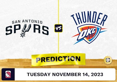 Spurs vs. Thunder Prediction and Odds - November 14, 2023