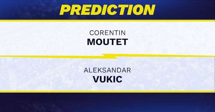 Corentin Moutet vs Aleksandar Vukic Tennis Prediction.