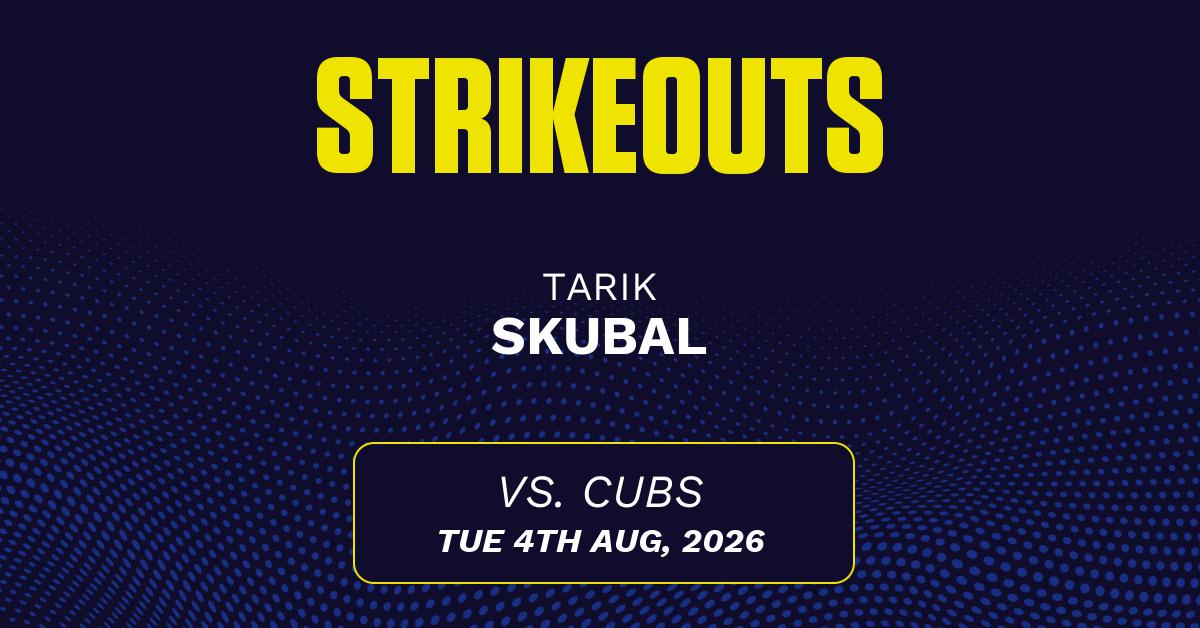 Tarik Skubal projections August 4: Strikeouts, outs, and earned runs vs. Cubs [2026]
