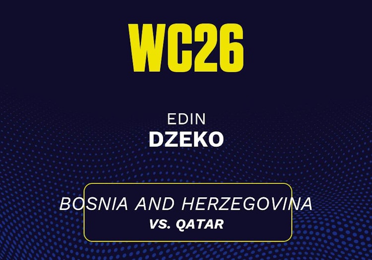Edin Dzeko projected stats for Thursday, June 25, 2026.