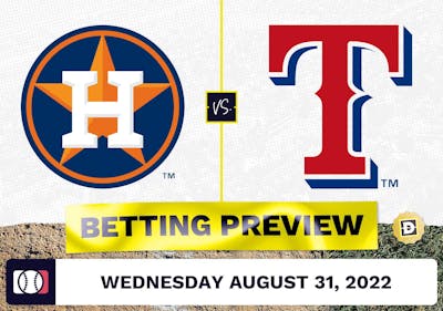 Astros vs. Rangers Prediction and Odds - Aug 31, 2022