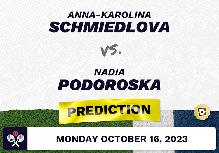 Anna-Karolina Schmiedlova vs. Nadia Podoroska Prediction - WTA Monastir 2023