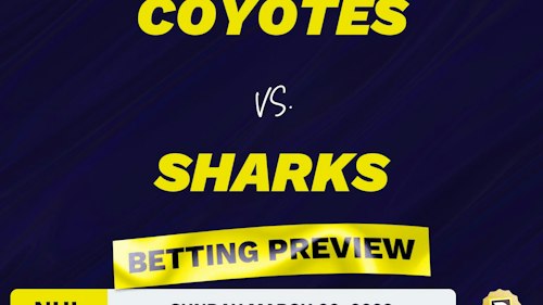 Coyotes vs. Sharks Predictions and Odds - Mar 20, 2022