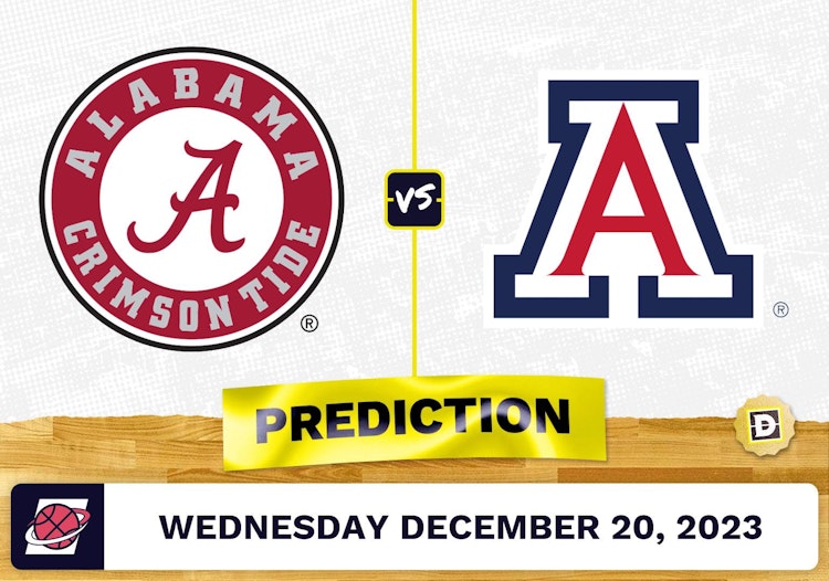 Alabama vs. Arizona Prediction, Odds, College Basketball Picks  [12/20/2023]