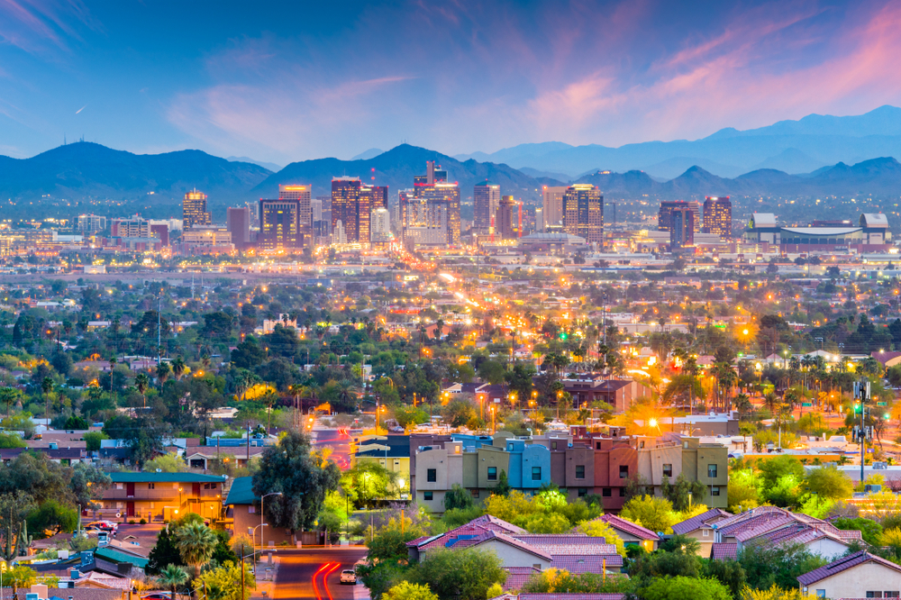 Aerial photo of Phoenix