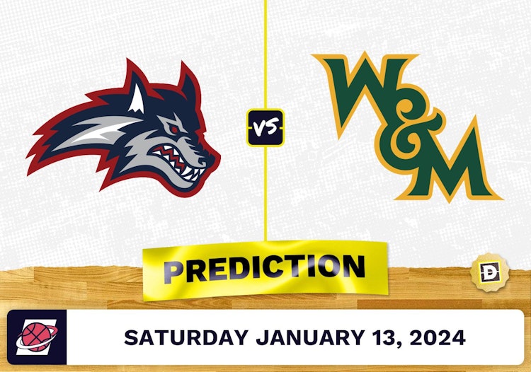 Stony Brook vs. William & Mary Prediction, Odds, College Basketball Picks [1/13/2024]