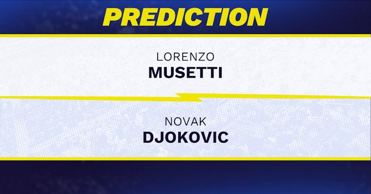 Lorenzo Musetti vs Novak Djokovic Tennis Prediction.