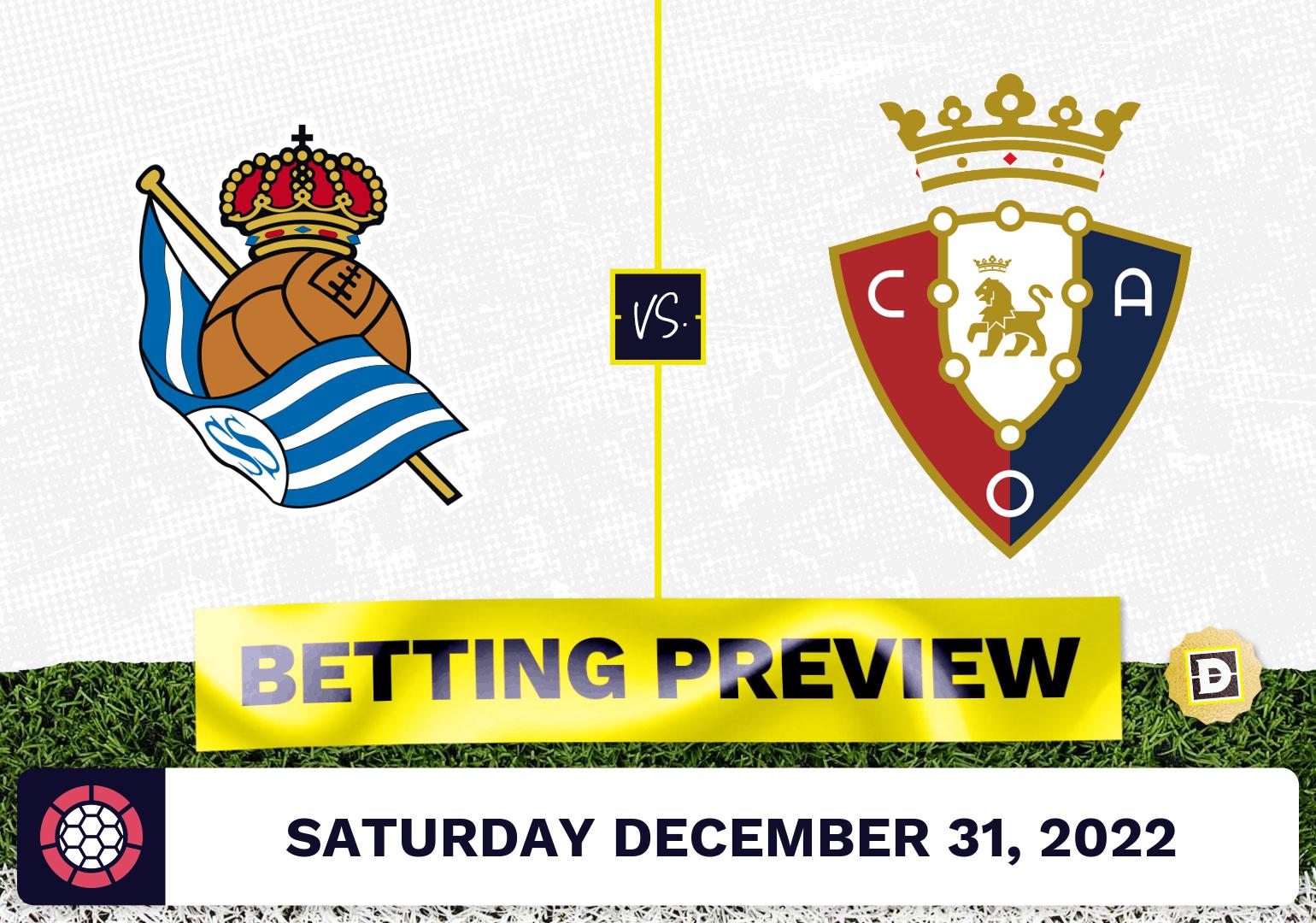 Real Sociedad Vs. Osasuna Prediction And Odds - Dec 31, 2022