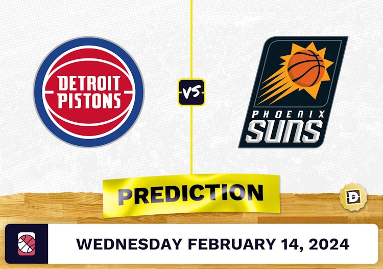Detroit Pistons vs. Phoenix Suns Prediction, Odds, NBA Picks [2/14/2024]