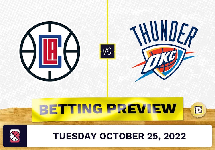 Clippers vs. Thunder Prediction and Odds - Oct 25, 2022