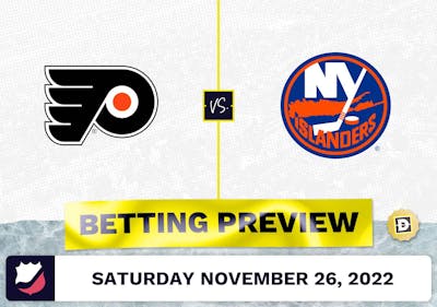 Flyers vs. Islanders Prediction and Odds - Nov 26, 2022