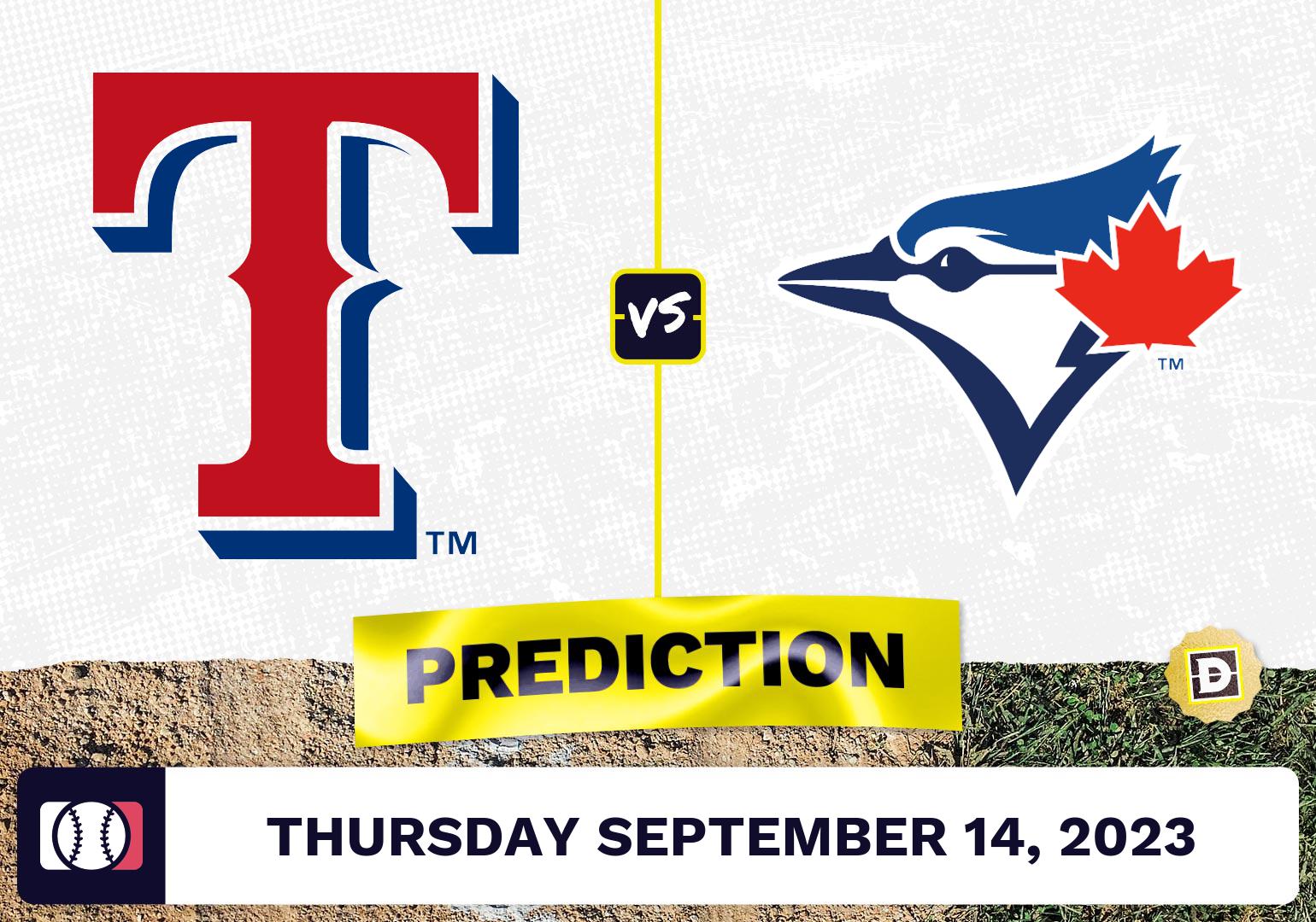 Rangers vs. Blue Jays Prediction for MLB Thursday [9/14/2023]